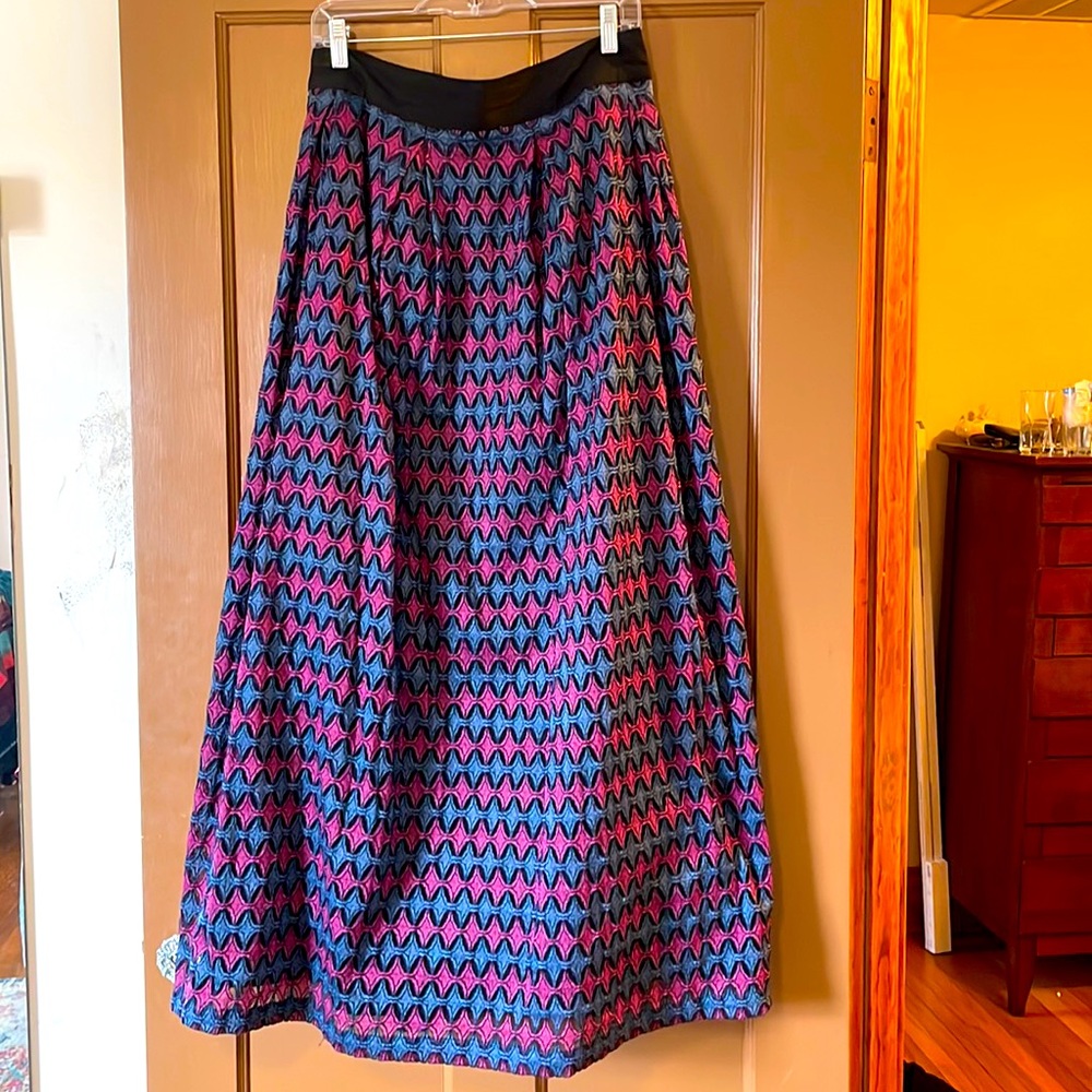Anthropologie structured maxi skirt